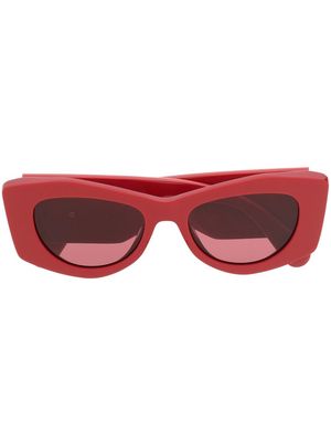 Lanvin Curb logo-plaque sunglasses - Red