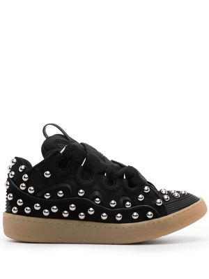 Lanvin Curb panelled leather sneakers - Black