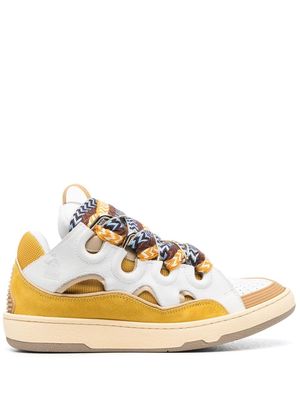 Lanvin Curb suede chunky sneakers - Yellow