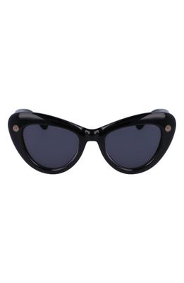 Lanvin Daisy 50mm Cat Eye Sunglasses in Dark Grey