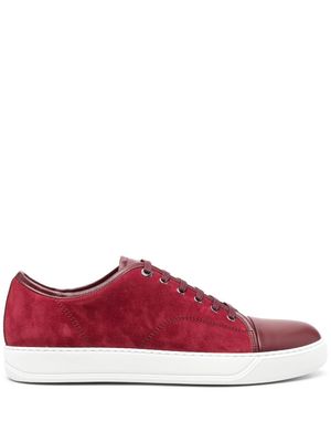 Lanvin DBB1 panelled leather low-top sneakers - Red