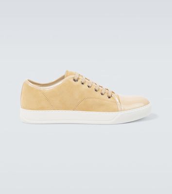 Lanvin DBB1 suede and patent leather sneakers