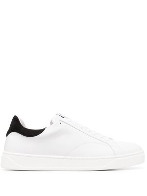 Lanvin DDB0 low-top leather trainers - White