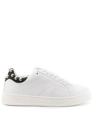 Lanvin Ddbo studded leather sneakers - White