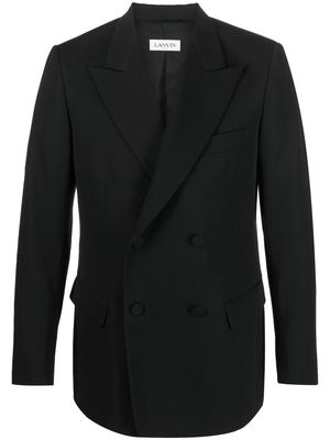 Lanvin double-breasted wool blazer - Black