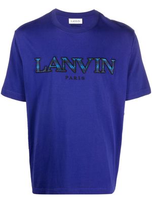 Lanvin embroidered logo T-shirt - Blue