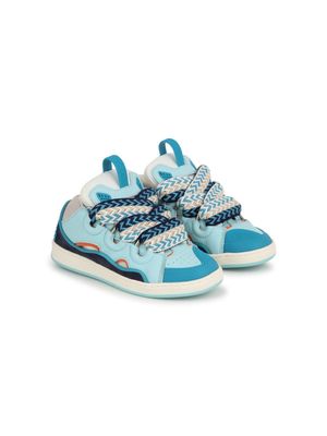 Lanvin Enfant Curb leather sneakers - Green
