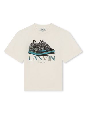 Lanvin Enfant graphic-print cotton T-shirt - Neutrals