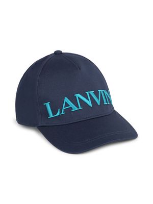 Lanvin Enfant logo-embroidered baseball cap - Blue