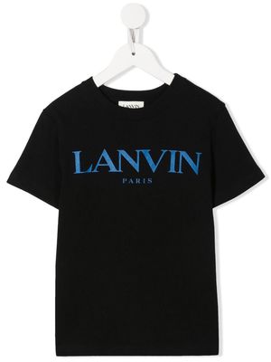 LANVIN Enfant logo-print cotton T-Shirt - Black