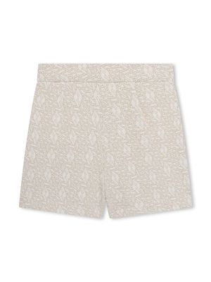 Lanvin Enfant logo-print shorts skirt - Neutrals