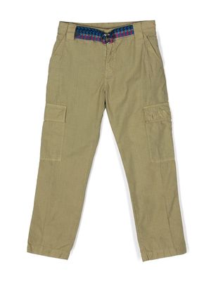 Lanvin Enfant straight-leg cargo trousers - Green