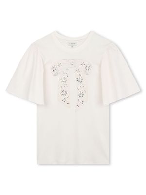 Lanvin Enfant wide-sleeve cotton T-shirt - Neutrals