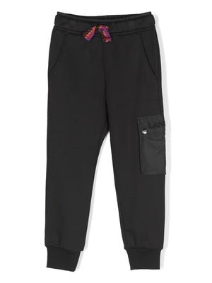 Lanvin Enfant zip-pocket drawstring trousers - Black