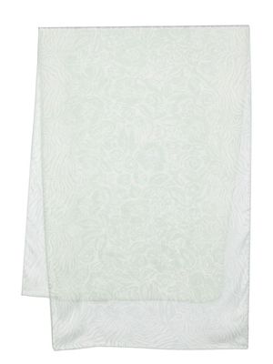 Lanvin floral-print silk scarf - Green