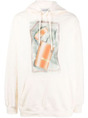 Lanvin graphic-print hoodie - Neutrals