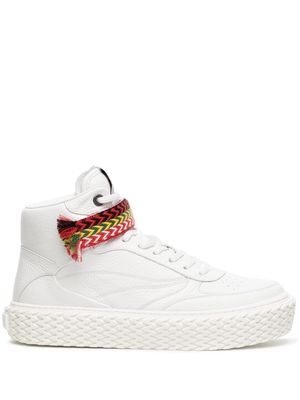 Lanvin high-top leather sneakers - White