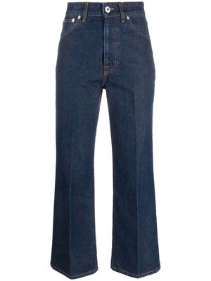 Lanvin high-waist cropped flared jeans - Blue