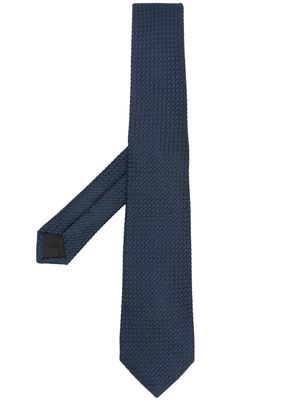 Lanvin interwoven silk bow tie - Blue
