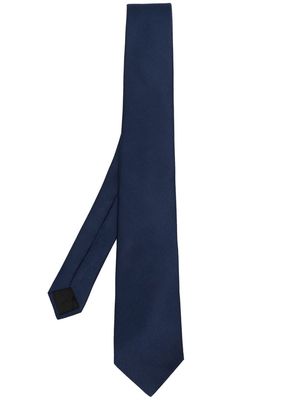 Lanvin interwoven silk tie - Blue
