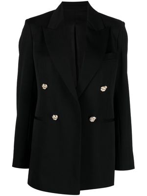 Lanvin jewel-buttons open-front blazer - Black