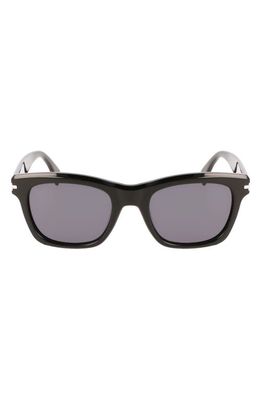Lanvin JL 52mm Rectangular Sunglasses in Black