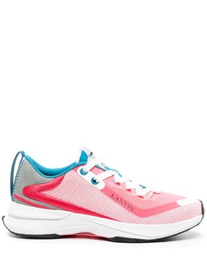 Lanvin L-i panelled mesh sneakers - Pink