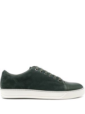 LANVIN lace-up suede sneakers - Green