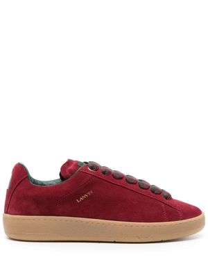 Lanvin Lite Curb suede sneakers - Red