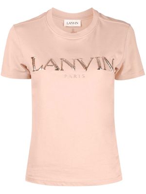 Lanvin logo cotton T-shirt - Pink