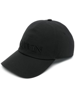 Lanvin logo-embroidered cap - Black