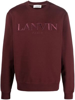 Lanvin logo-embroidered cotton sweatshirt