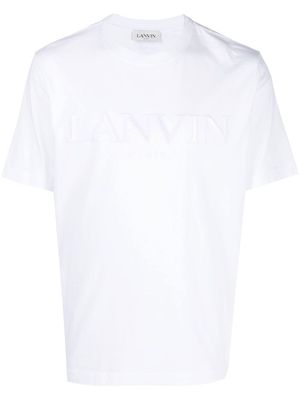 Lanvin logo-embroidered cotton T-shirt - White