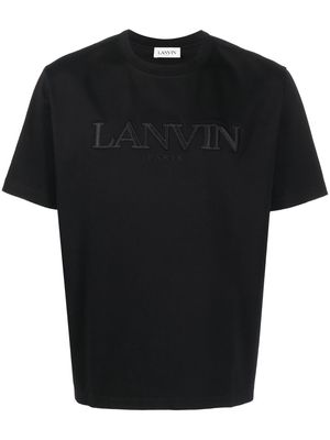 Lanvin logo-embroidered short-sleeved T-shirt - Black