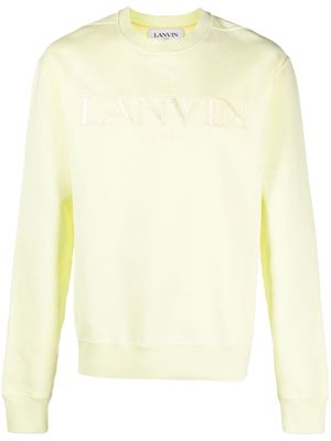Lanvin logo-embroidered sweatshirt - Yellow