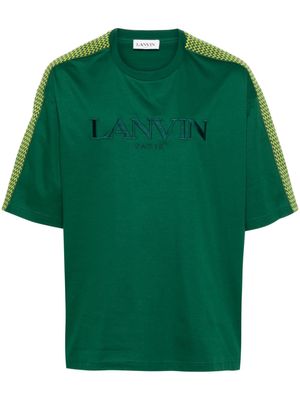 Lanvin logo-embroidered T-shirt - Green