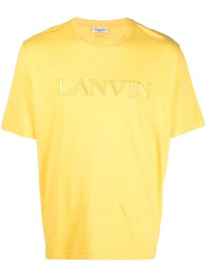 Lanvin logo-embroidered T-shirt - Yellow