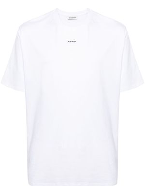 Lanvin logo-patch cotton T-shirt - White