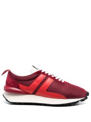 Lanvin logo-patch low-top sneakers - Red