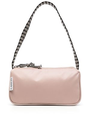 Lanvin logo-patch shoulder bag - Pink