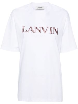 Lanvin logo-patches cotton T-shirt - White
