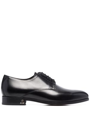 Lanvin logo-plaque leather Oxford shoes - Black