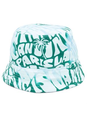 Lanvin logo-print bucket hat - Blue