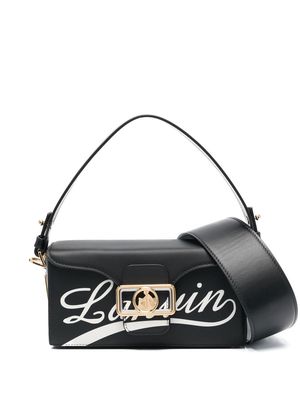 Lanvin logo-print clutch bag - Black