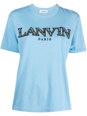 Lanvin logo-print cotton T-shirt - Blue