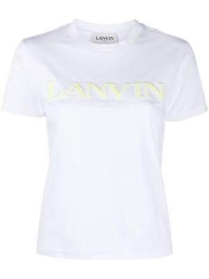 Lanvin logo print short-sleeve T-shirt - White