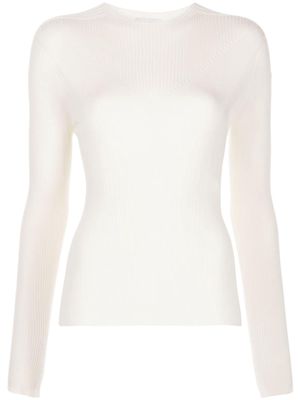 Lanvin long-sleeve knitted top - White