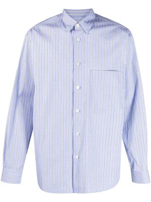 Lanvin long-sleeved striped shirt - Blue