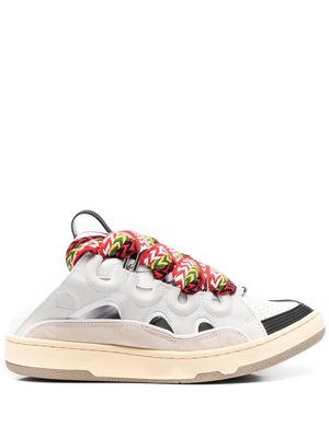 LANVIN low-top leather sneakers - White