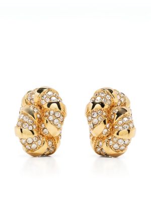 Lanvin Mélodie crystal-embellished earrings - M1S2 OR/CRISTAL